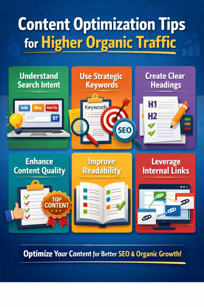 Content Optimization Tips for Higher Organic Traffic